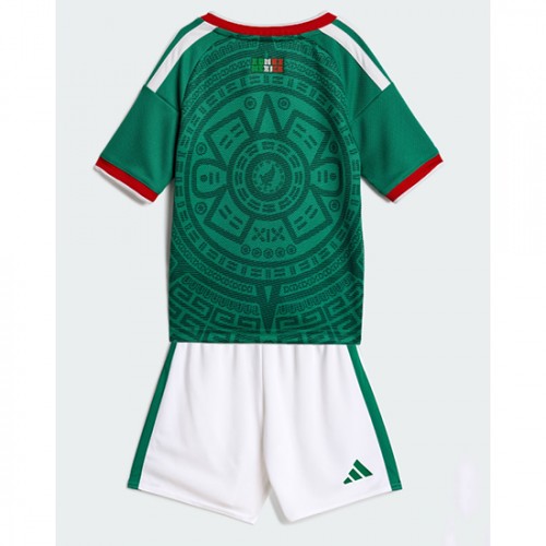 Mexiko Hemmaställ Barn VM 2026 Kortärmad (+ Korta byxor)